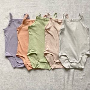 H&M Sleeveless Bodysuits - 5 Pack